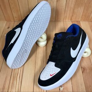 Nike SB Force 58 Black Sport Royal Skate Shoes